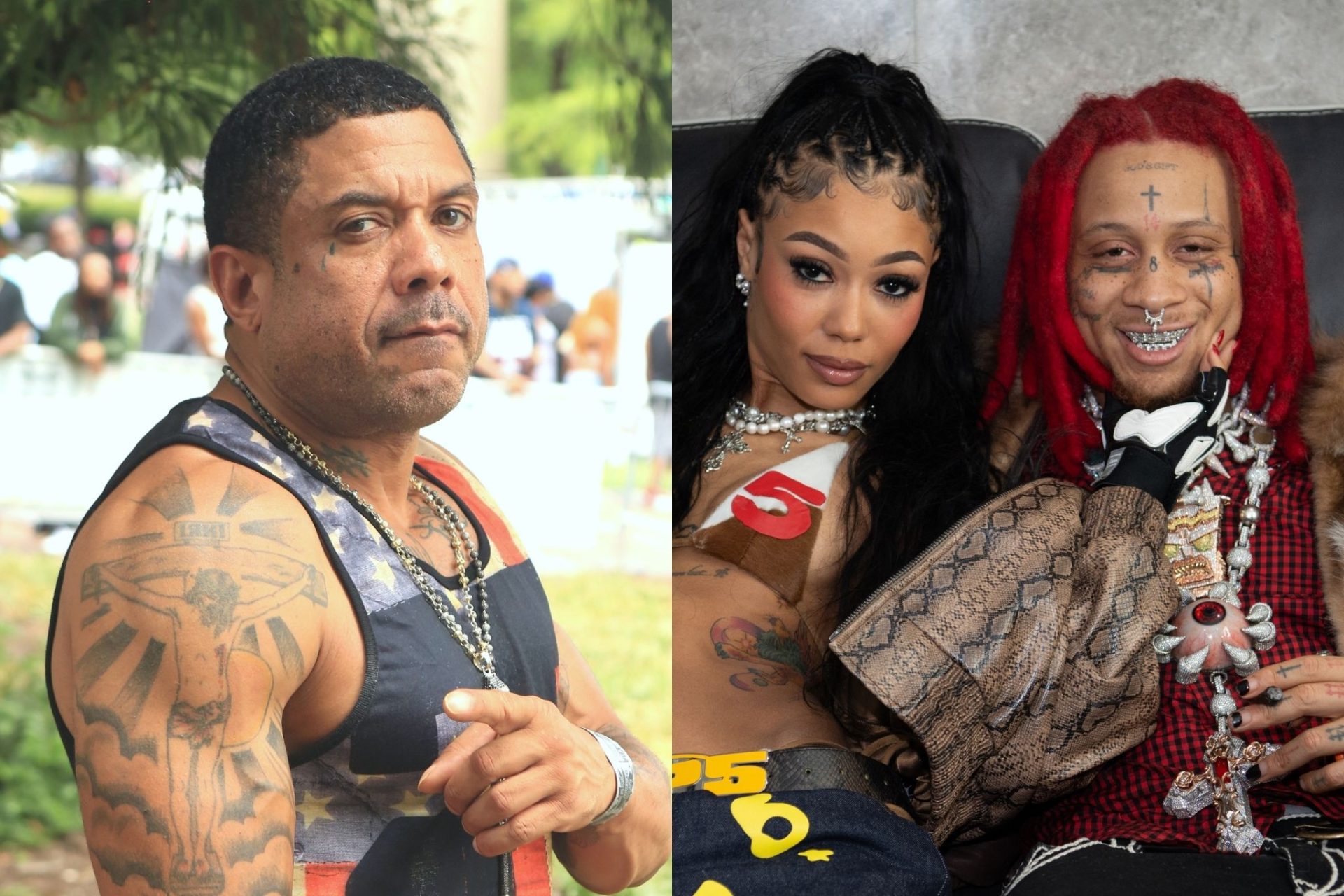 Benzino Grandpa Coi Leray Relationship Unborn Child Trippie Red Pregnancy 