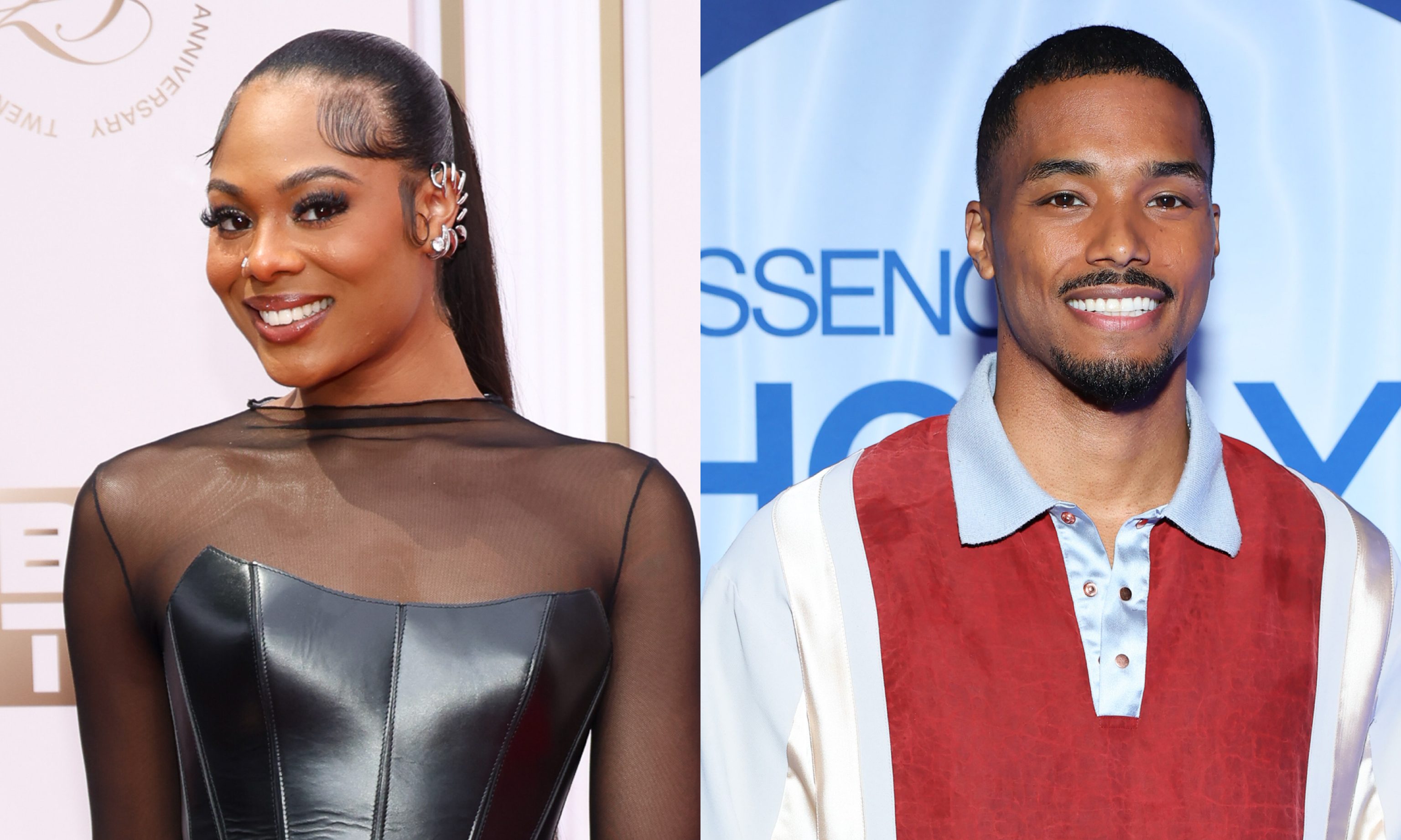 Zoe Spencer and Rome Flynn Spark Flirty Vibes At Essence Fest Day Party