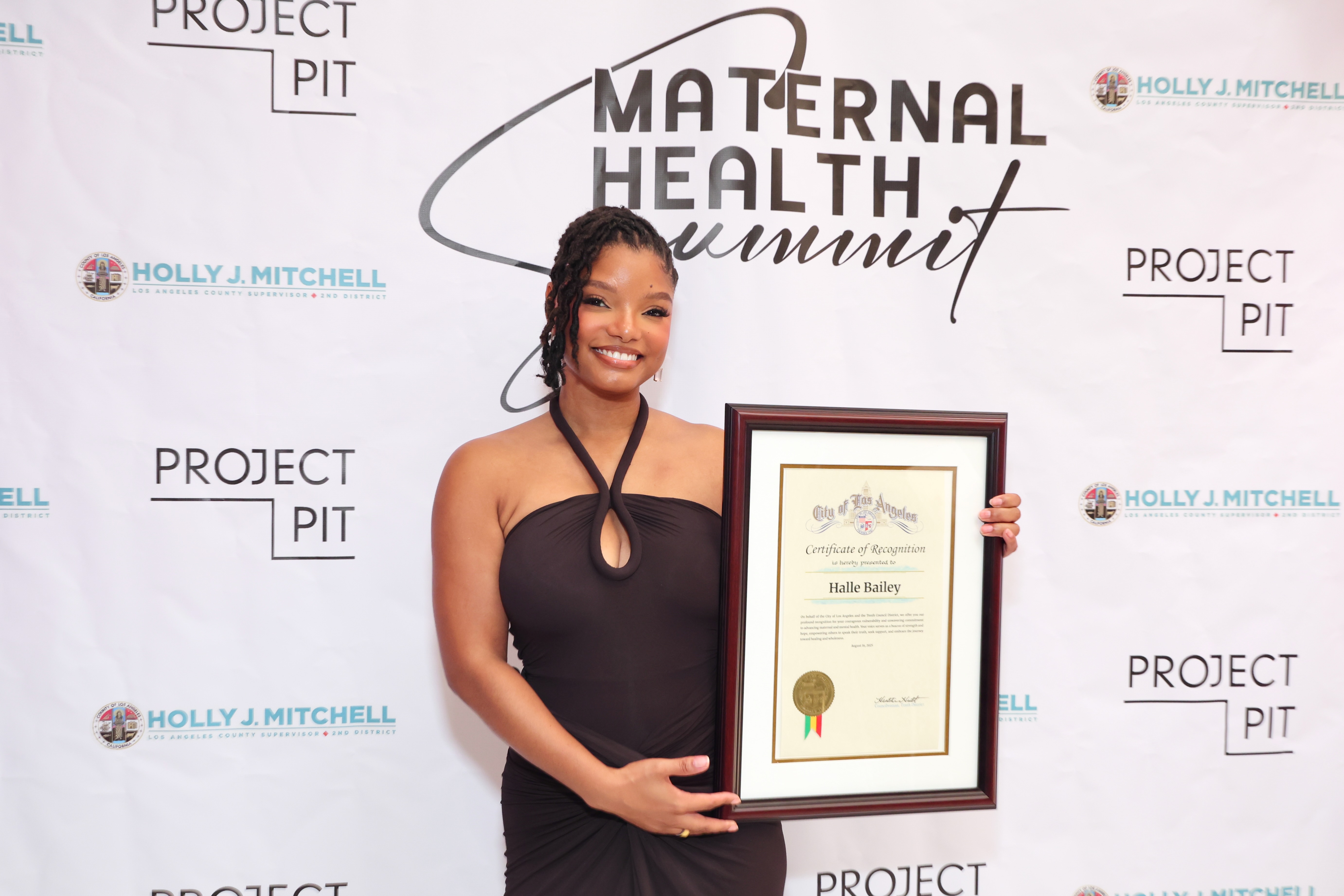 Get Into It! Halle Bailey Receives Her Flowers After Sharing Postpartum & Mental Health Struggles (PHOTOS)