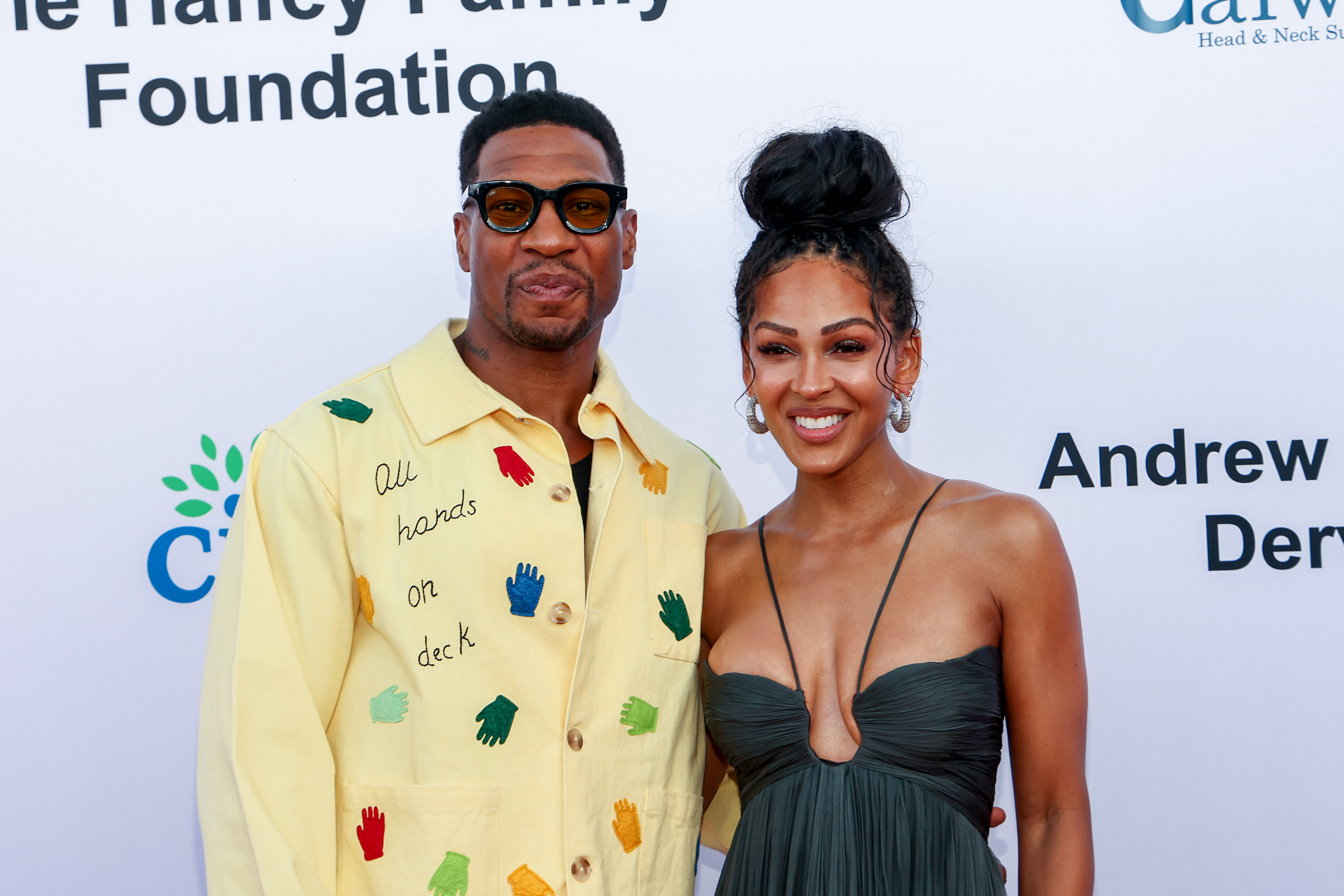 Meagan Good Flexes The Jonathan-Majors Inspired Tattoos On Her Body