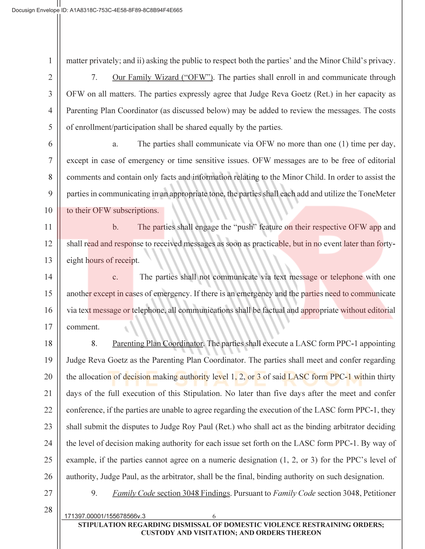 Halo Parents Reach Custody Agreement