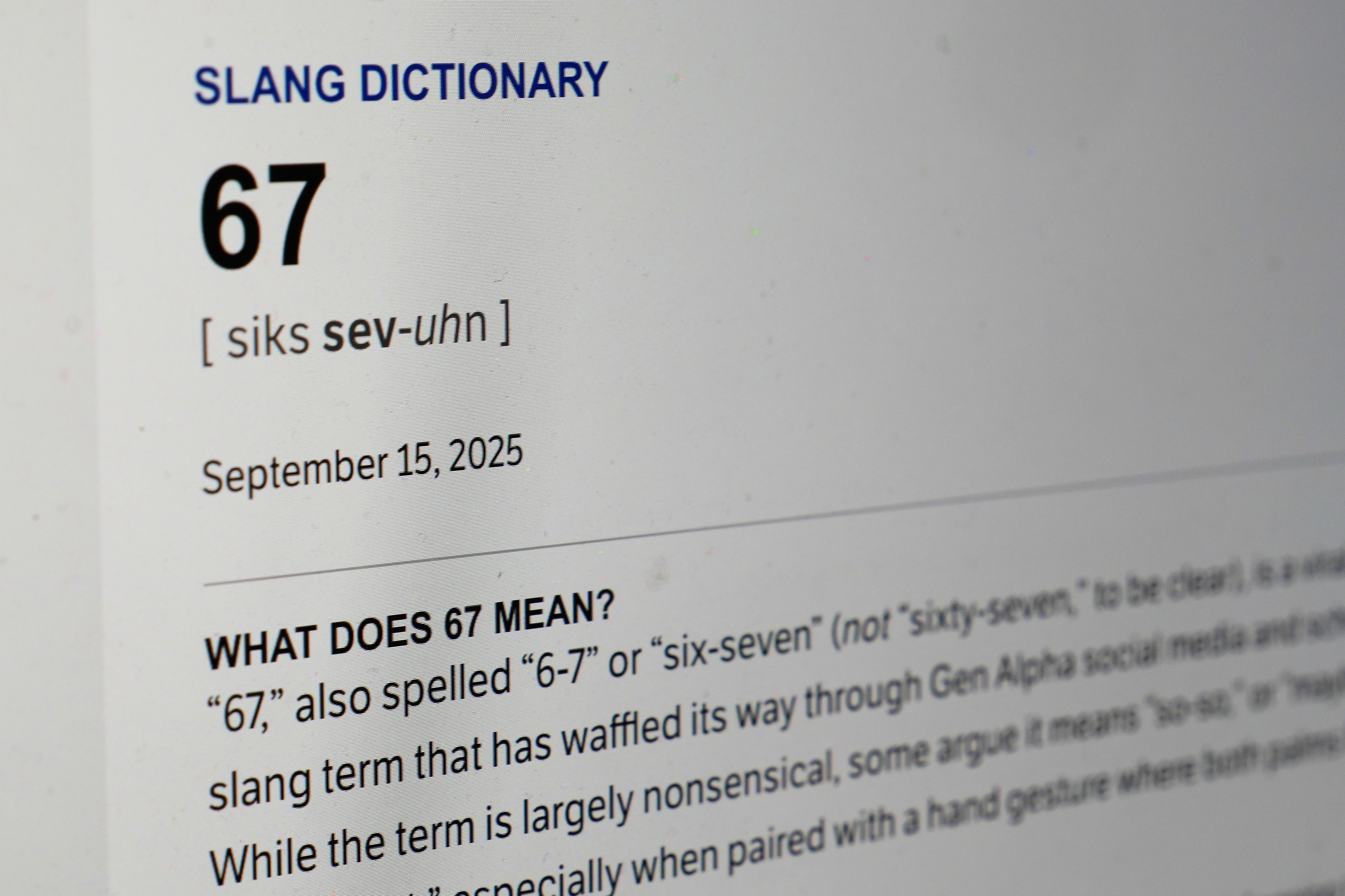 Stay Strong Y'All! Dictionary.com Just Gave The Kids Another Reason To Keep Saying "6 7"