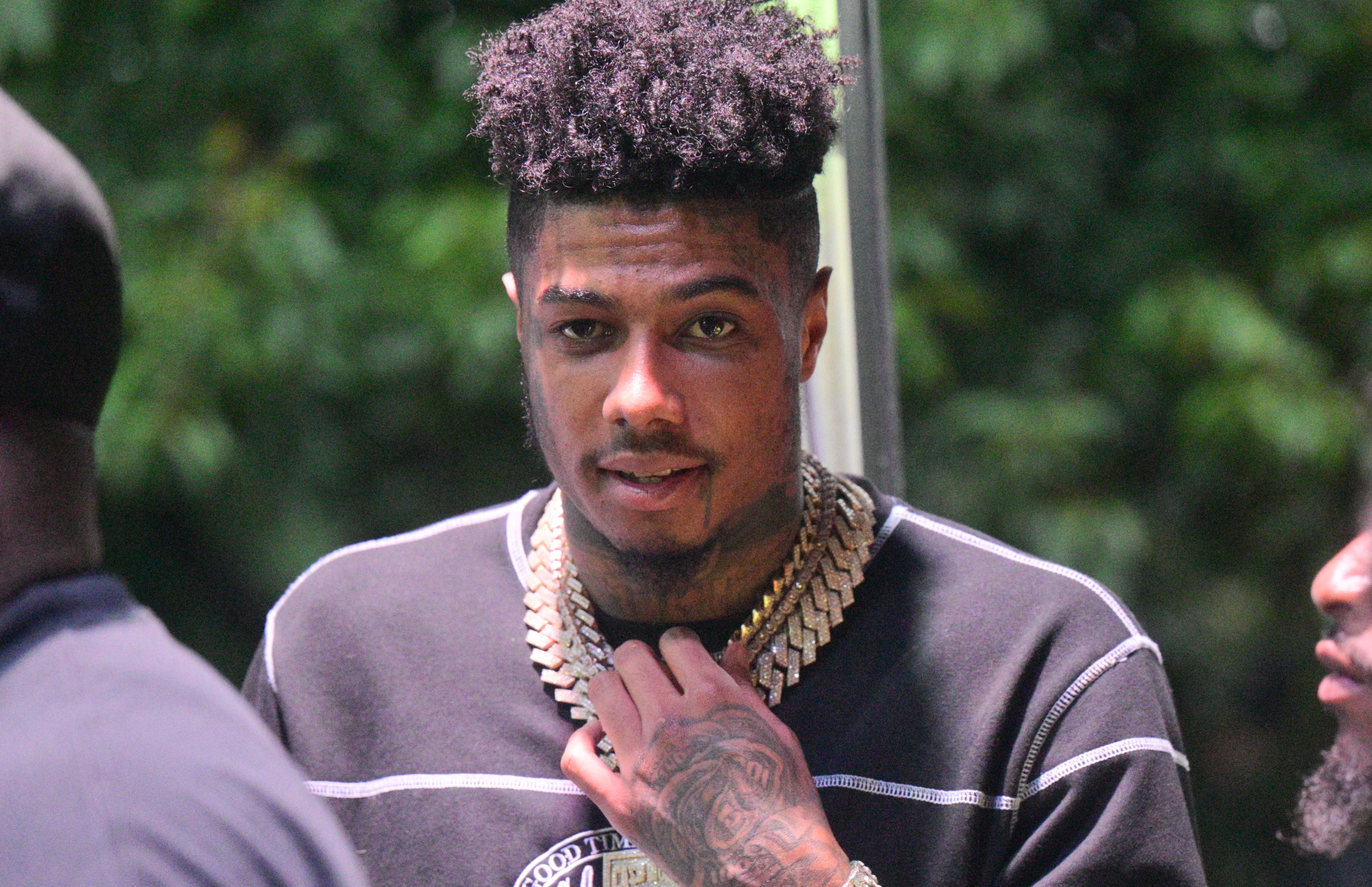 Blueface Shows Off His New Hairstyle But Fans Can’t Stop Talking About His Face Tattoos (VIDEOS)