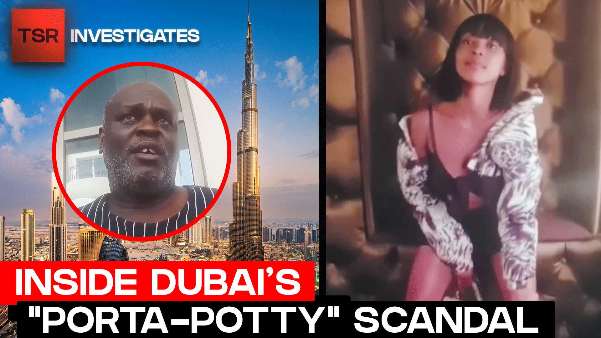 Undercover Footage Exposes Shocking Dubai Prostitution/Sex Trafficking Porta-Potty Ring/Industry | TSR Investigates