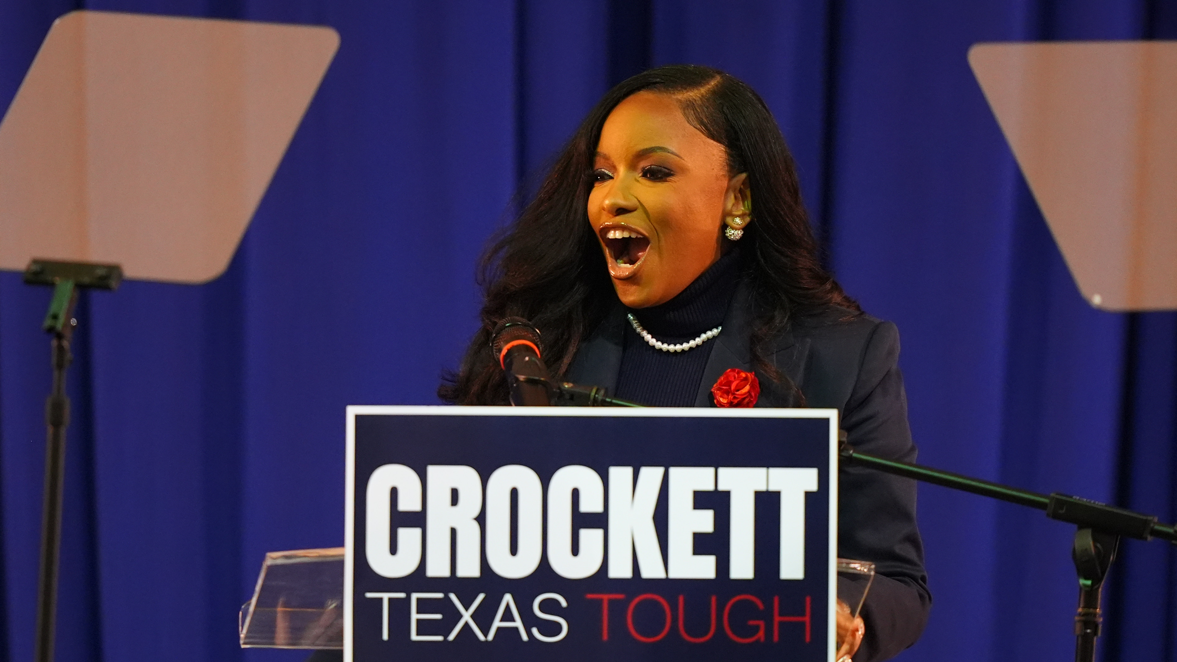Jasmine Crockett Announcement US Senate Campaign in Texas President Donald Trump Warning