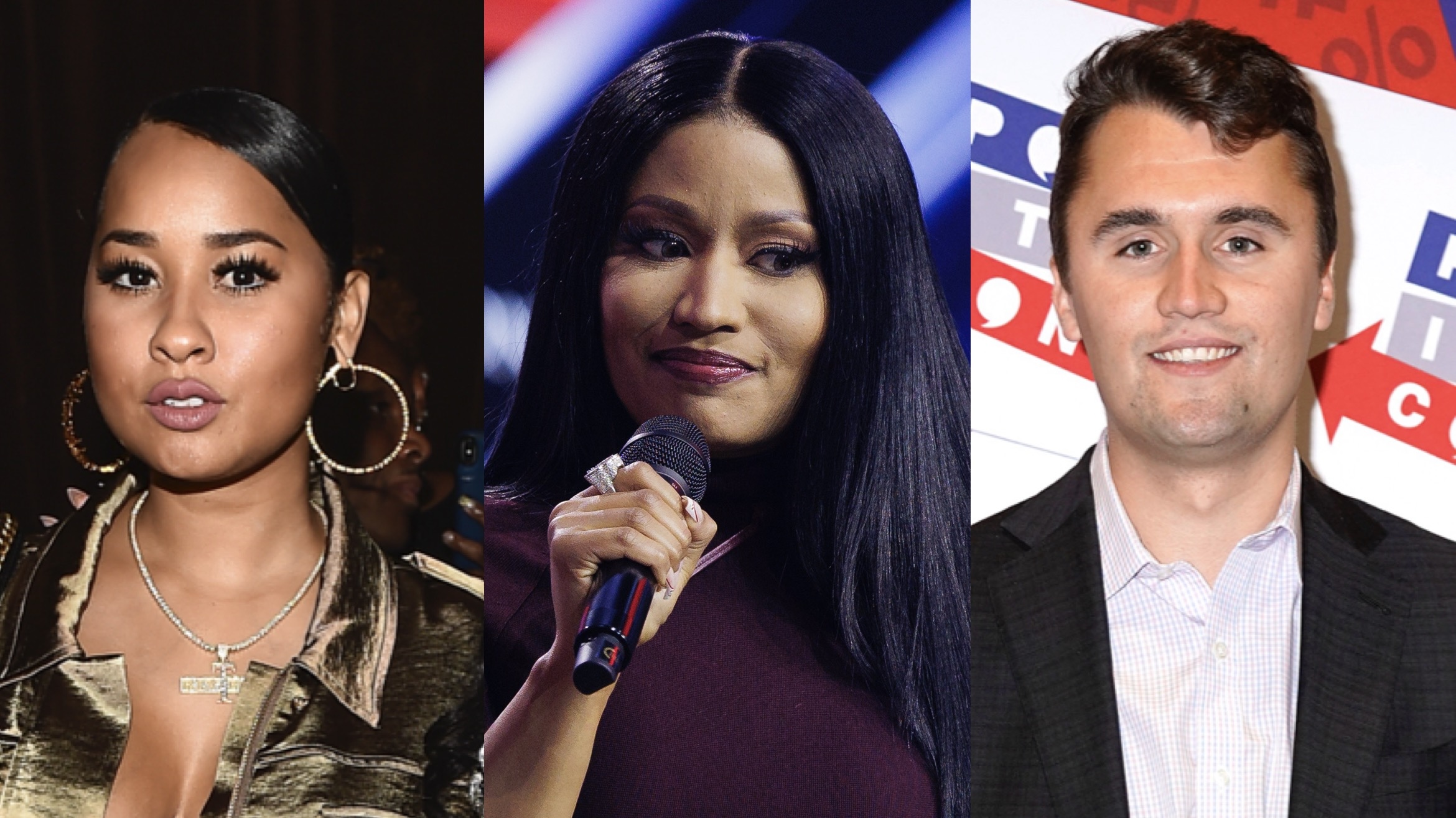 Screenshot Appears To Show Tammy Rivera Calling Nicki Minaj A Bootlicker As Clip Resurfaces Of Charlie Kirk Saying Rapper Isnt Good Role Model