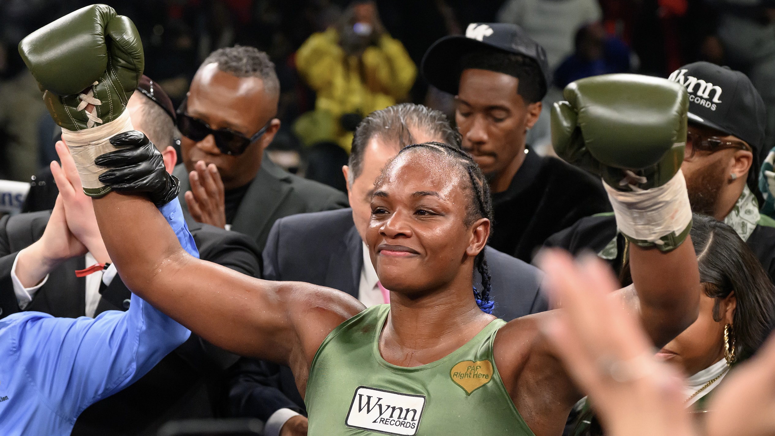 Victory Night! Claressa Shields & Papoose Hit The Club After She Defeated Franchón Crews-Dezurn & Retained Heavyweight Title