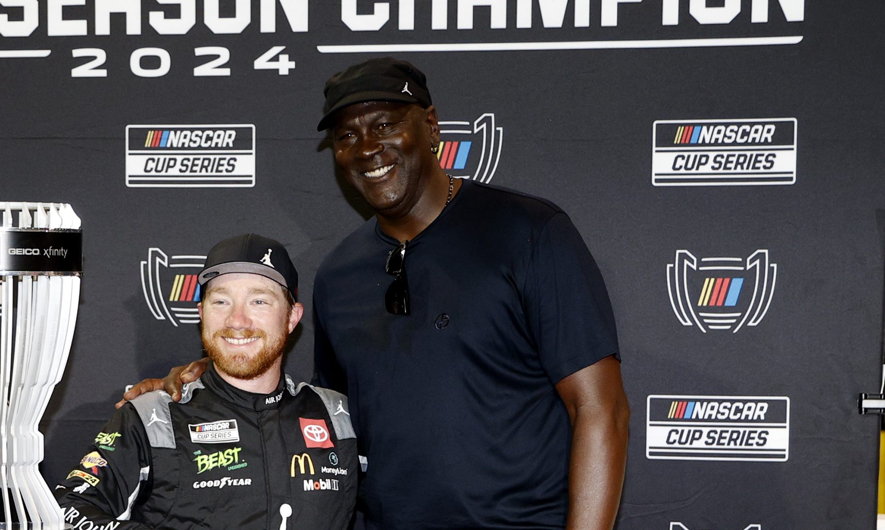 Michael Jordan Viral Interaction Tyler Reddick Son Beau Social Media Reactions